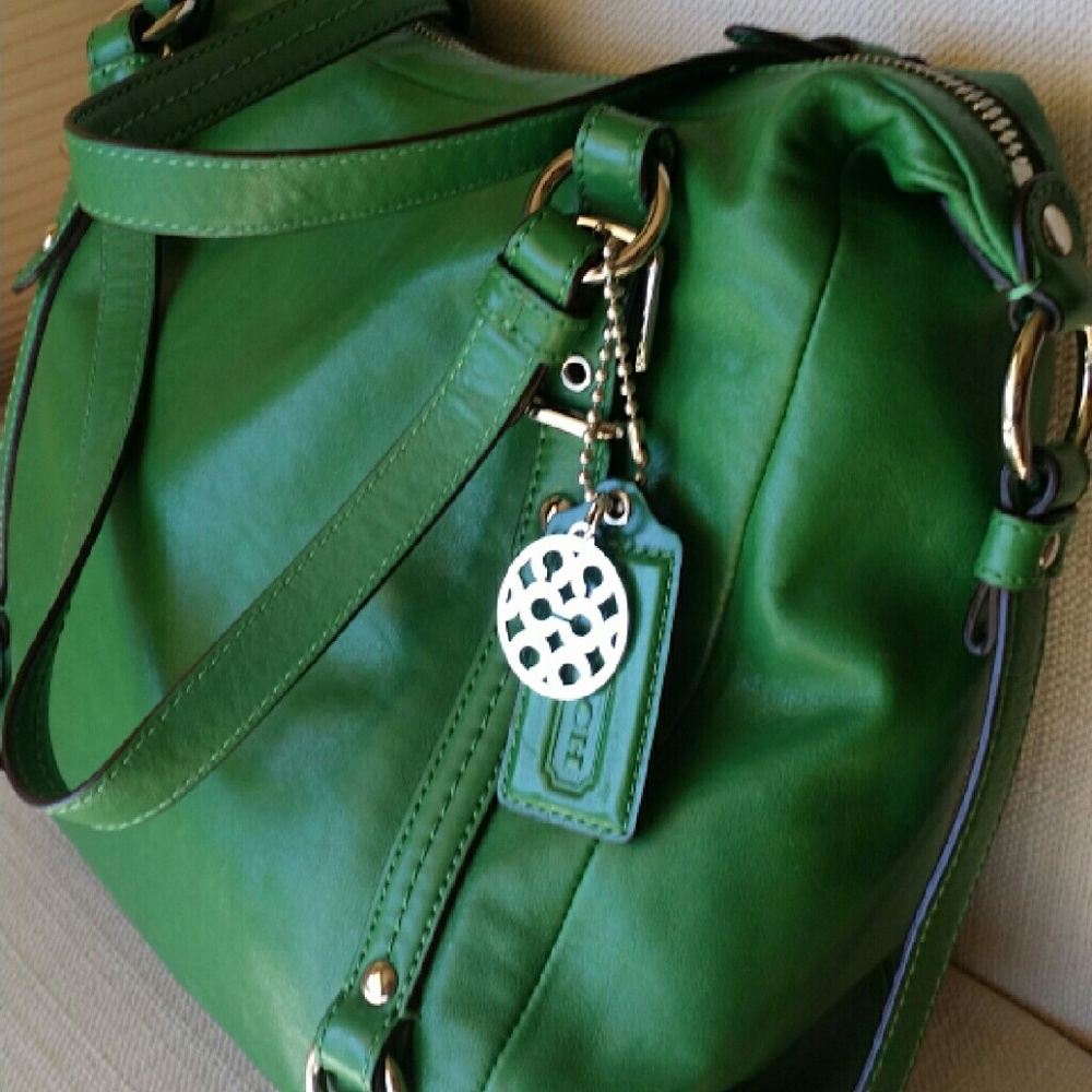 Coach Green Leather Crossbody Bag - Picture 2 of 11